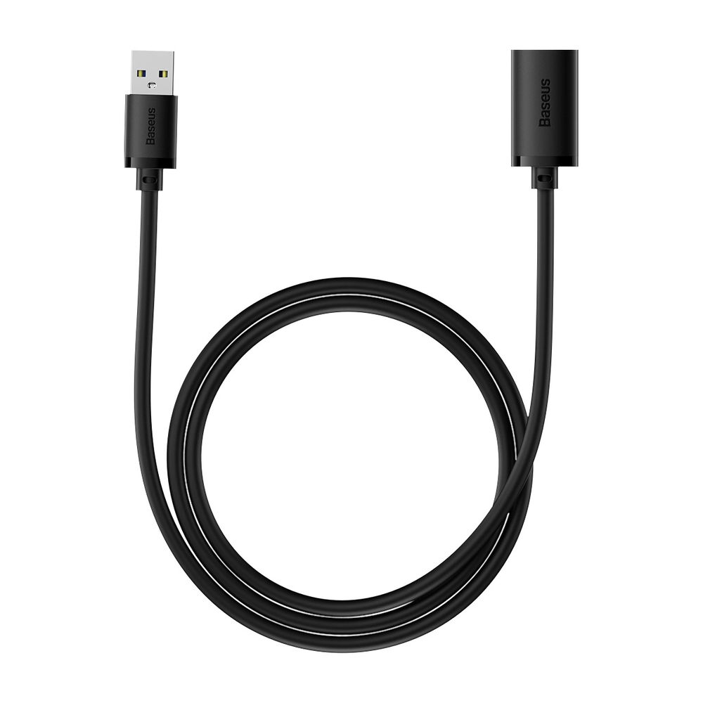 USB 2.0 prailginimo kabelis Baseus vyris į moterišką, AirJoy serija, 1.5 m (juodas)