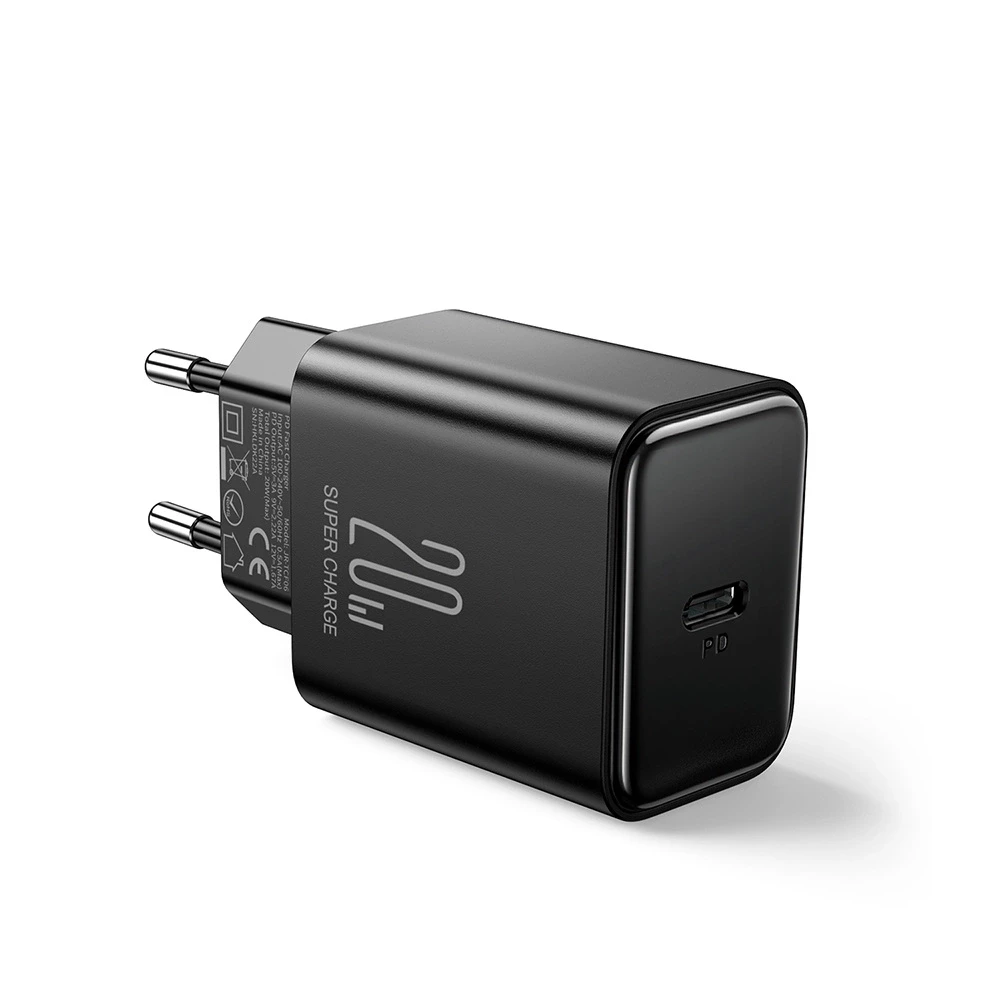 Įkroviklis Joyroom JR-TCF06 Flash PD, 20W + kabelis 1m (juodas)