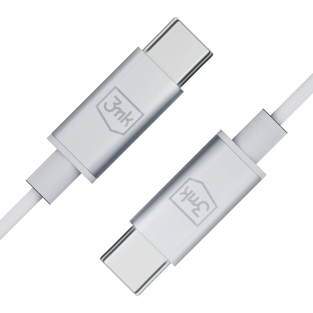 Ausinės 3mk su laidu Earphones USB-C baltos
