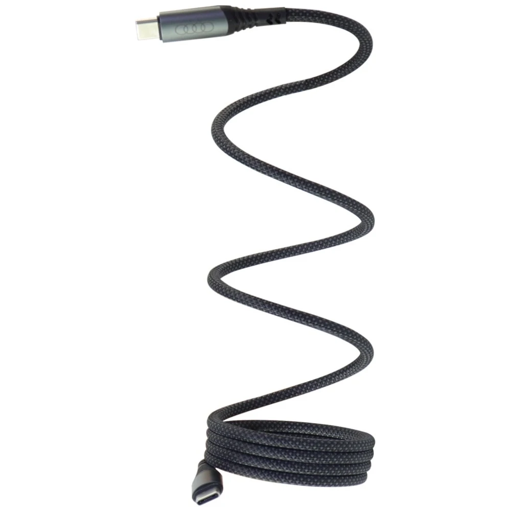 USB-C / USB-C Audi 2.0 Cable 20V 3A 60W - Juodas
