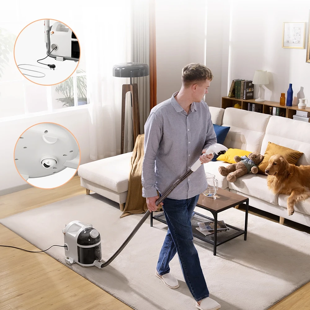 UWANT B200 12000Pa 1900W plovimo dulkių siurblys su giluminio valymo garais funkcija – baltas