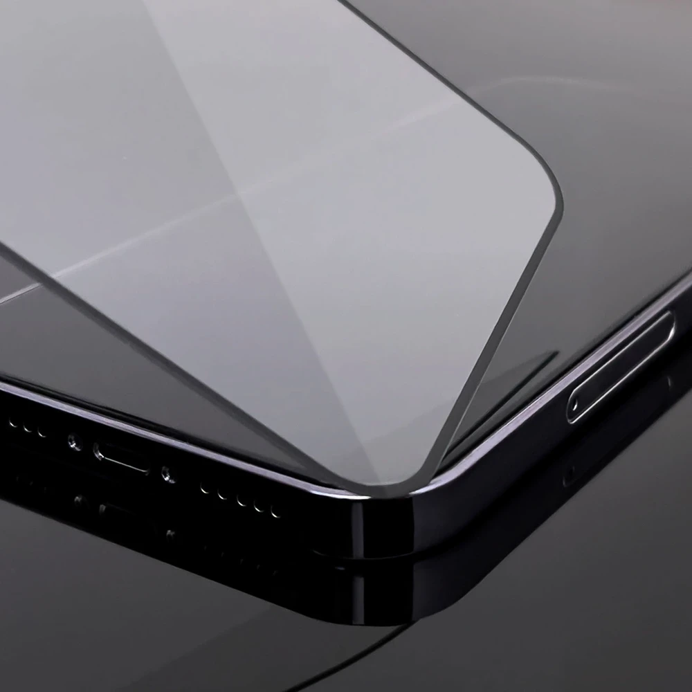 Hurtel Full Screen Tempered Glass Frame Friendly Wozinsky Full Glue iPhone 15 Pro – dėklas telefonui juodos spalvos