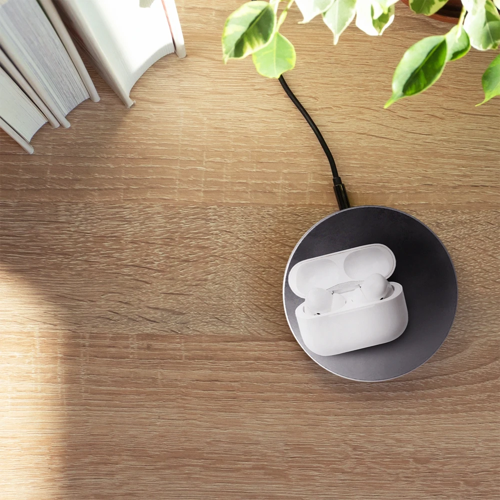 Wozinsky 15W Wireless Qi2 belaidis įkroviklis – juodos spalvos