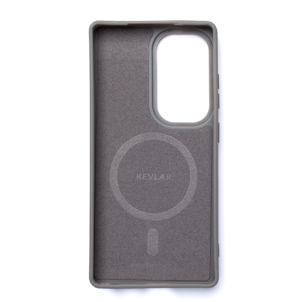 Wozinsky Carbon Fiber with MagSafe for Samsung Galaxy S25 – dėklas telefonui pilkos spalvos