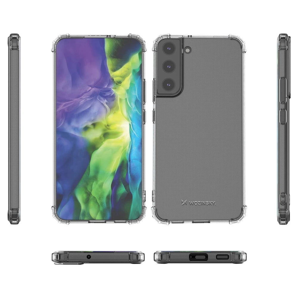 Wozinsky Anti Shock dėklas skirtas Samsung Galaxy S22 + (S22 Plus), skaidrus