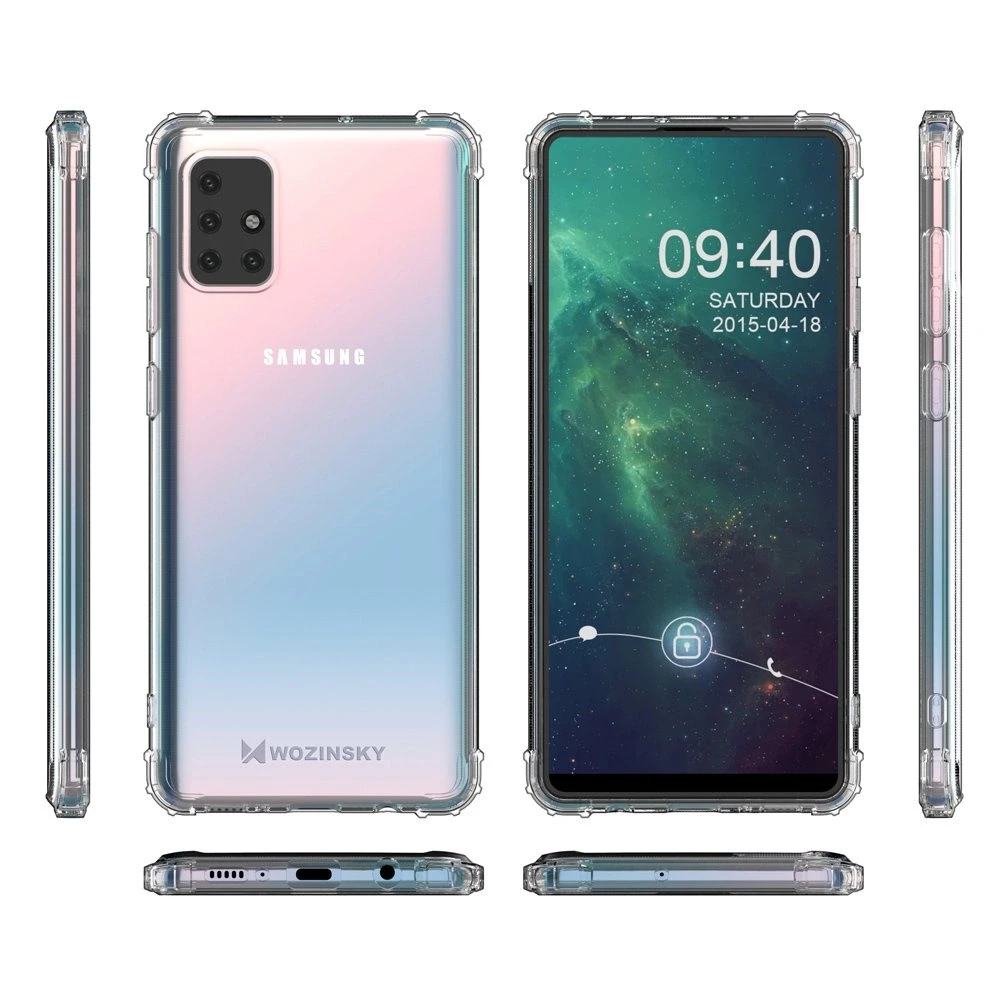 Wozinsky Anti Shock dėklas skirtas Samsung Galaxy A72 4G, skaidrus
