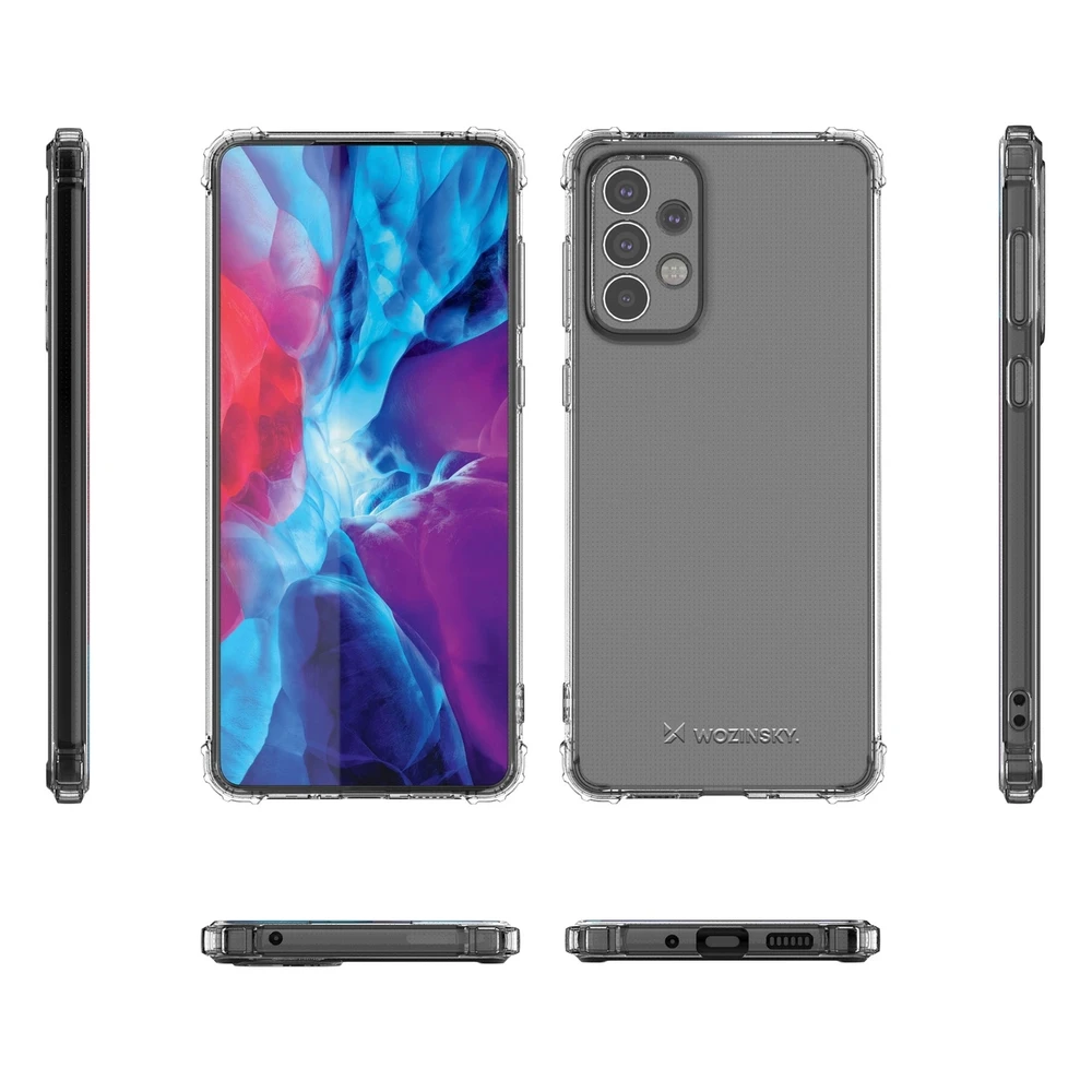 Wozinsky Anti Shock dėklas skirtas Samsung Galaxy A73, skaidrus