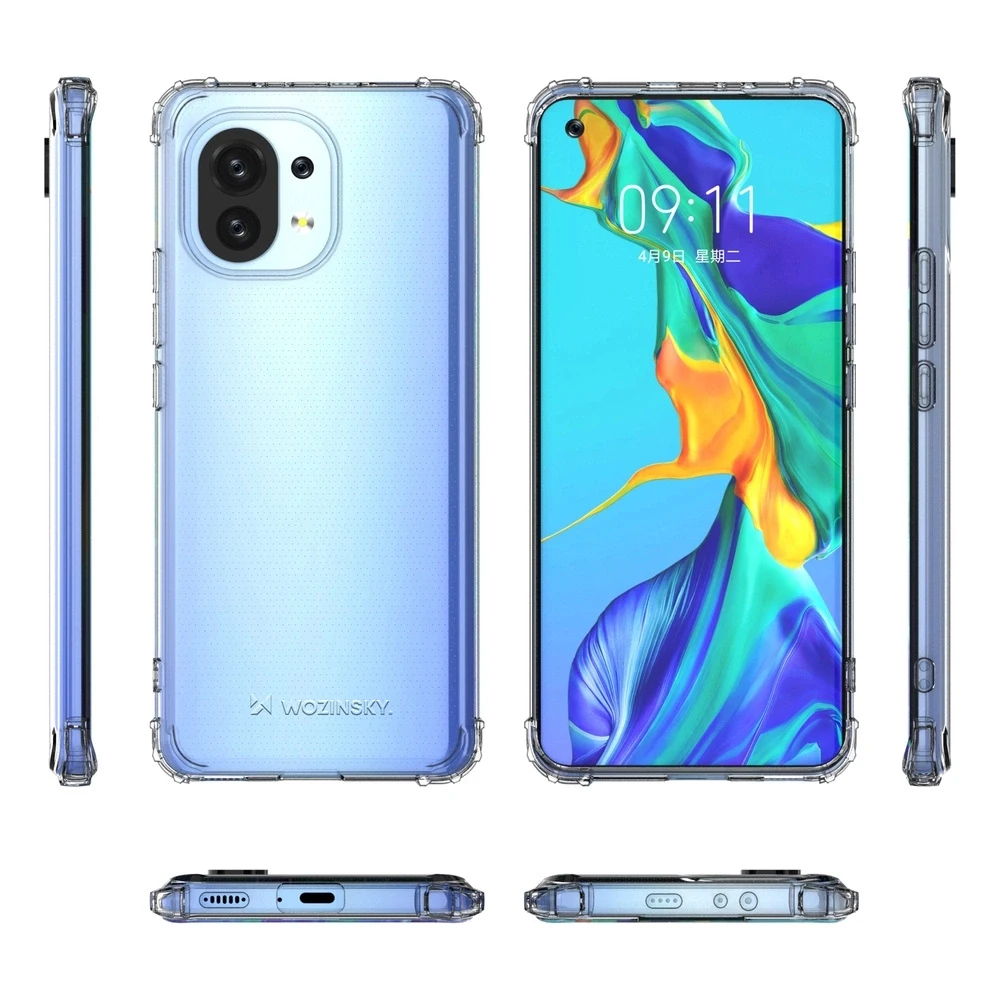 Wozinsky Anti Shock dėklas skirtas Xiaomi Mi 11, skaidrus