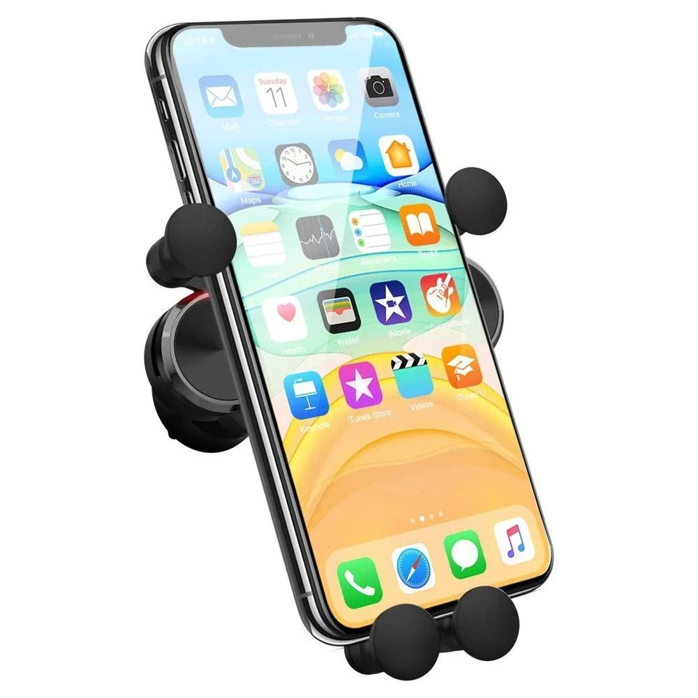 Wozinsky car phone holder gravity for ventilation grille juodos spalvos (WCH-05)