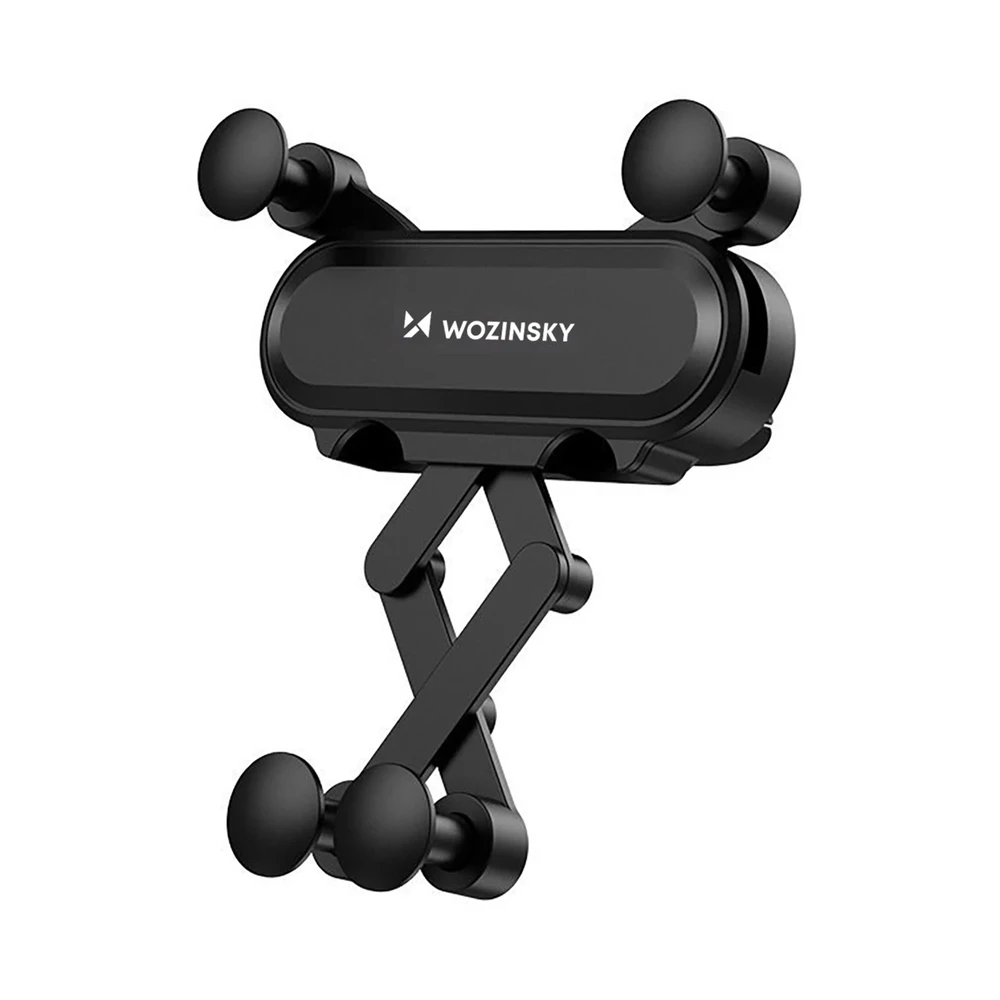 Wozinsky car phone holder gravity for ventilation grille juodos spalvos (WCH-05)