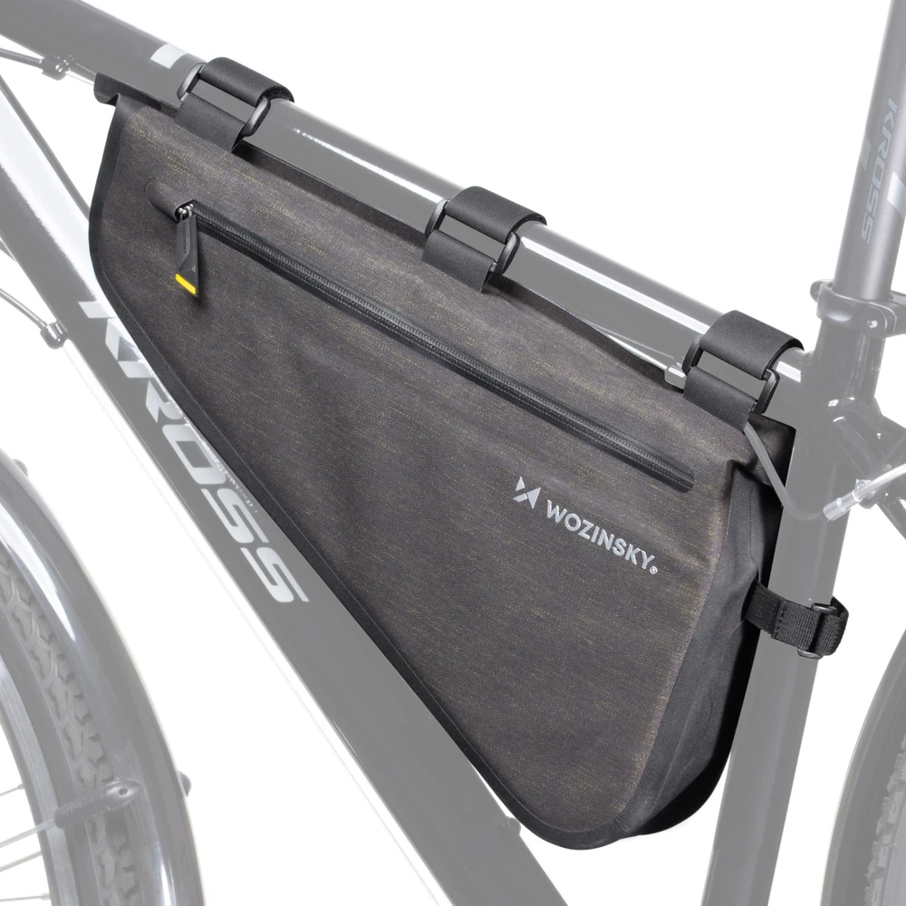 Wozinsky bicycle frame bag 3.5 l pilkos spalvos (WBB15BK)