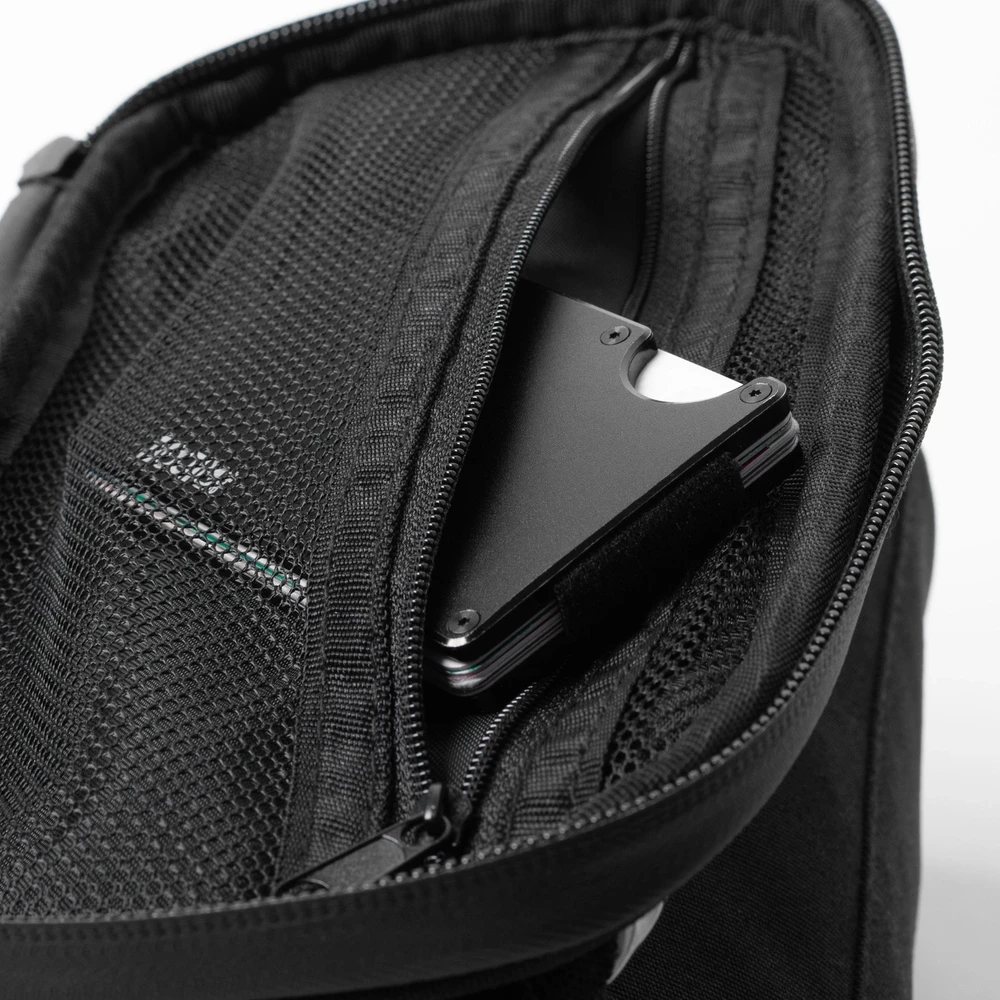 Wozinsky bicycle handlebar bag bike shoulder bag juodos spalvos (WBHBB-01)