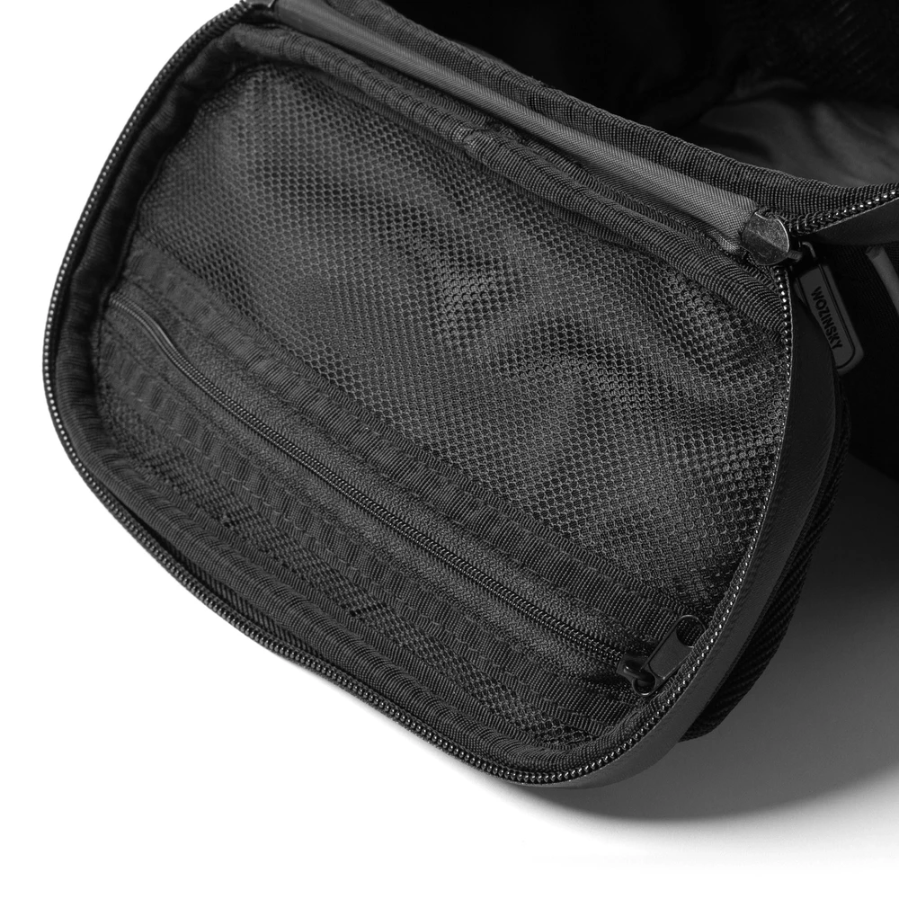 Wozinsky bicycle handlebar bag bike shoulder bag juodos spalvos (WBHBB-01)