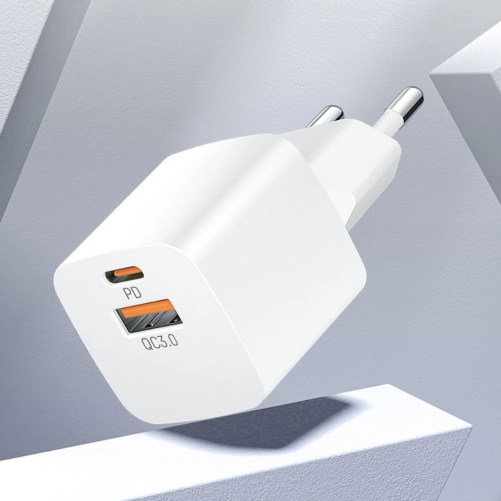 Wozinsky CMWCW 20W USB-C / USB-A laidinis įkroviklis – baltos spalvos