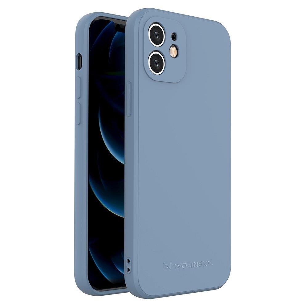 Wozinsky Color Case silikoninis lankstus patvarus dėklas iPhone XS Max mėlynas