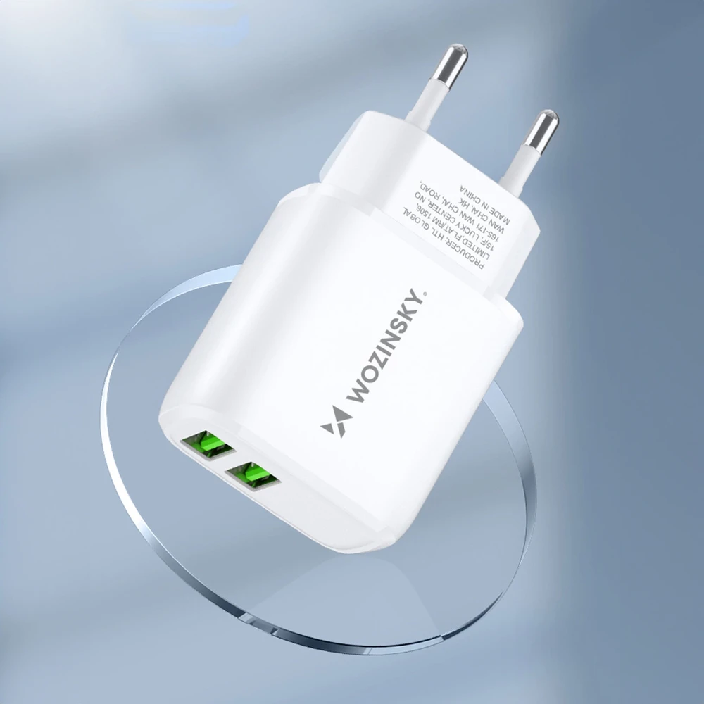 Įkroviklis Wozinsky (CUWCW) (2xUSB 2.4A) baltas