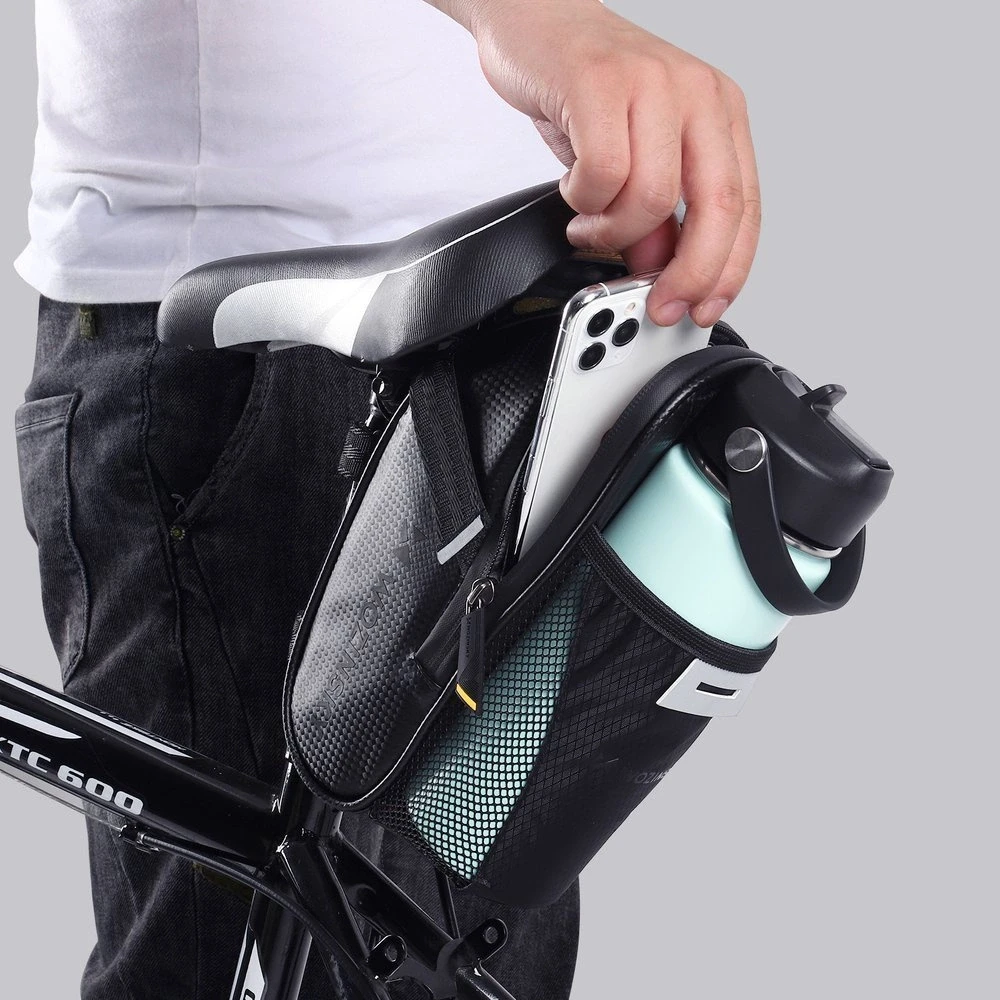 Wozinsky bike saddle bag 1.5 l juodos spalvos (WBB20BK)