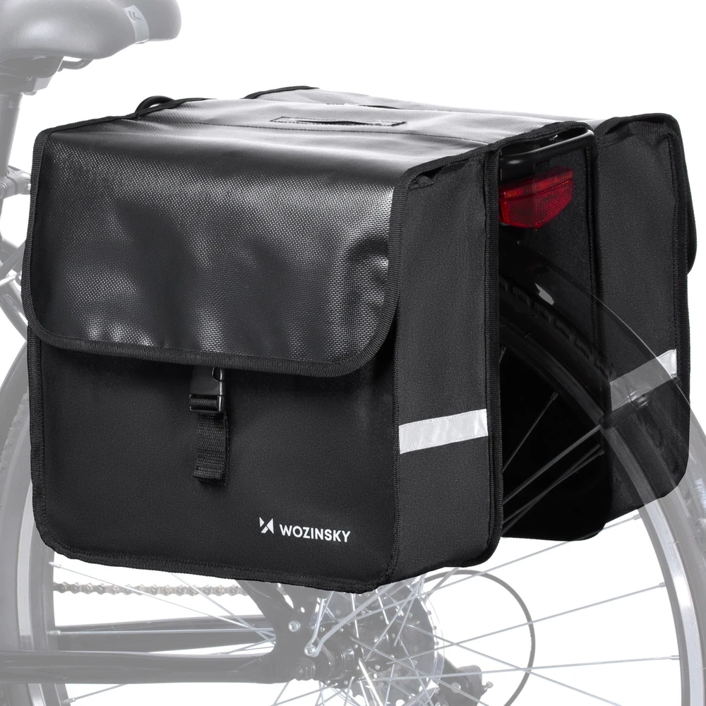 Wozinsky dviračių dėtuvė dviguba 28 l juoda (WBB34BK)