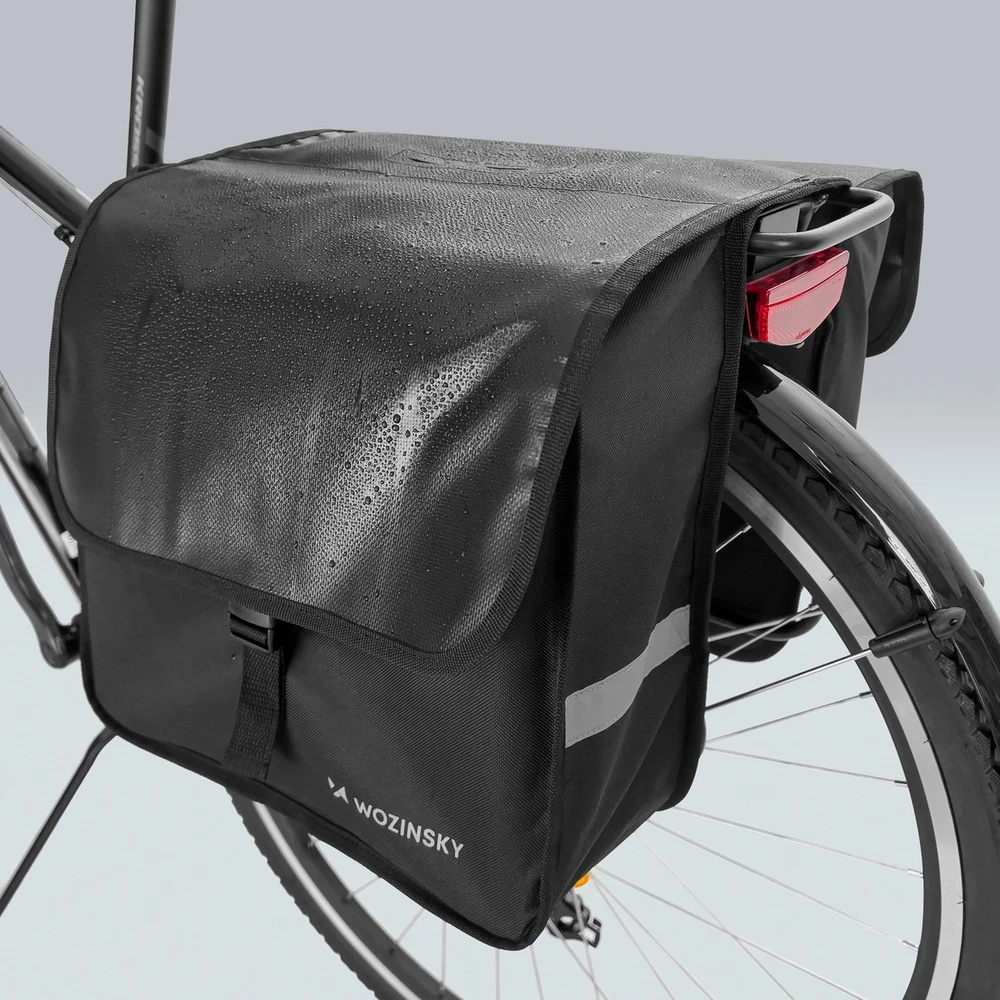 Wozinsky dviračių dėtuvė dviguba 28 l juoda (WBB34BK)