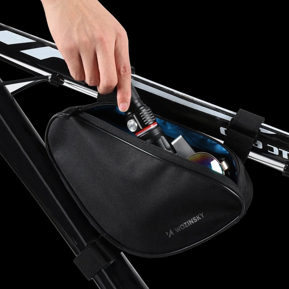 Wozinsky bike bag skirta 1.5l bike frame juodos spalvos (WBB11BK)