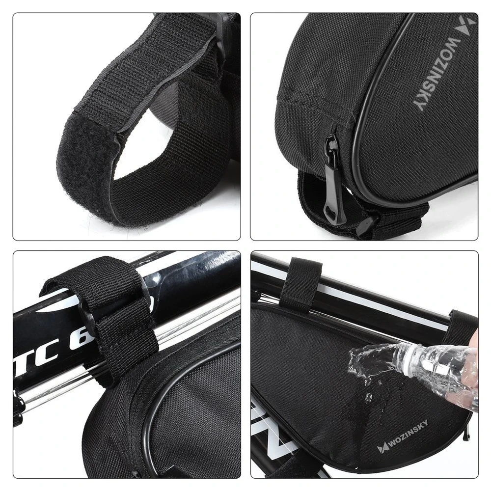 Wozinsky bike bag skirta 1.5l bike frame juodos spalvos (WBB11BK)