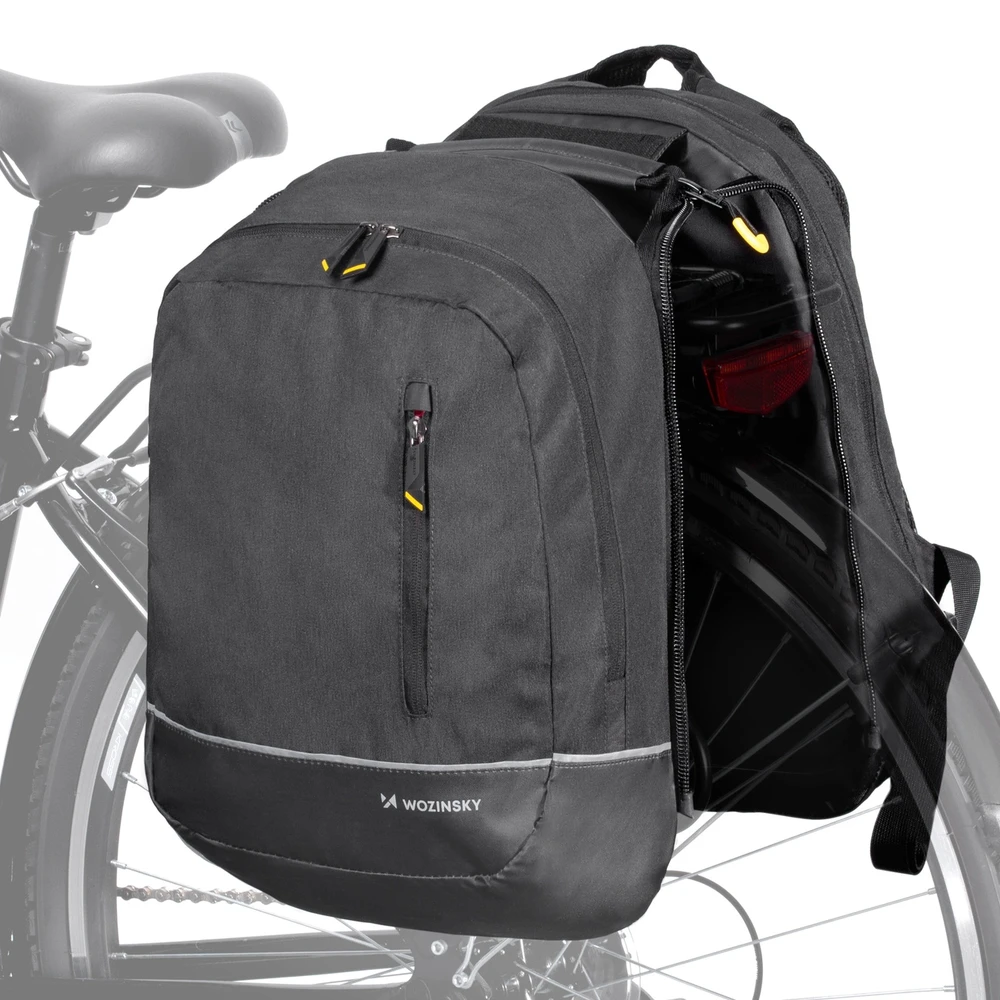 Wozinsky Double Bike Bag Backpack 2in1 30l Juodas (WBB30BK)