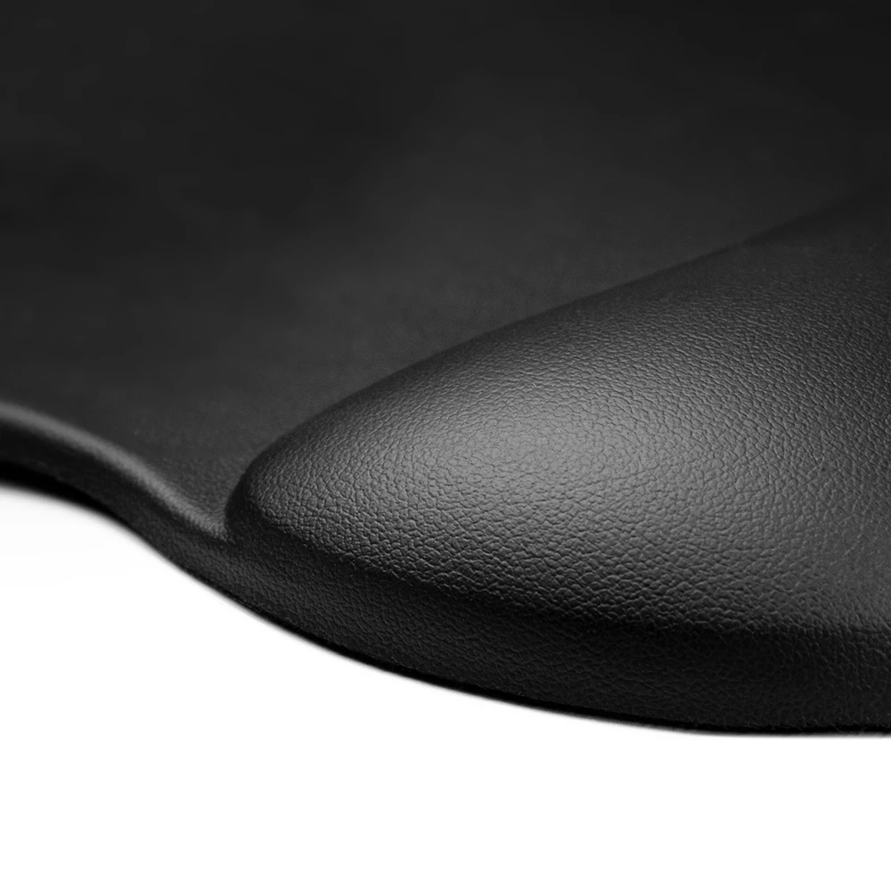 Wozinsky Ergonomic Pelės kilimėlis and Riešo atrama Gel Eco Leather Large Anti-Slip – juodos spalvos