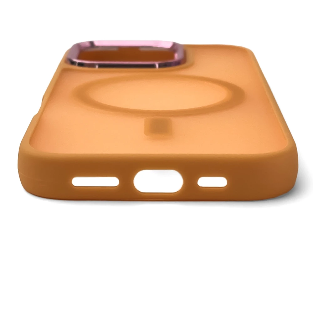 Wozinsky Fashion MagSafe for Samsung Galaxy S25 – dėklas telefonui oranžinės spalvos