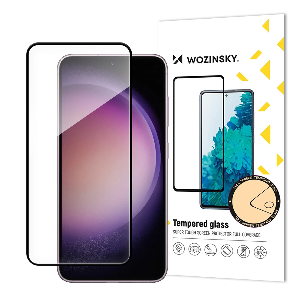 Wozinsky Full Glue apsauginis stiklas Samsung Galaxy S24 Plus with juodas frame