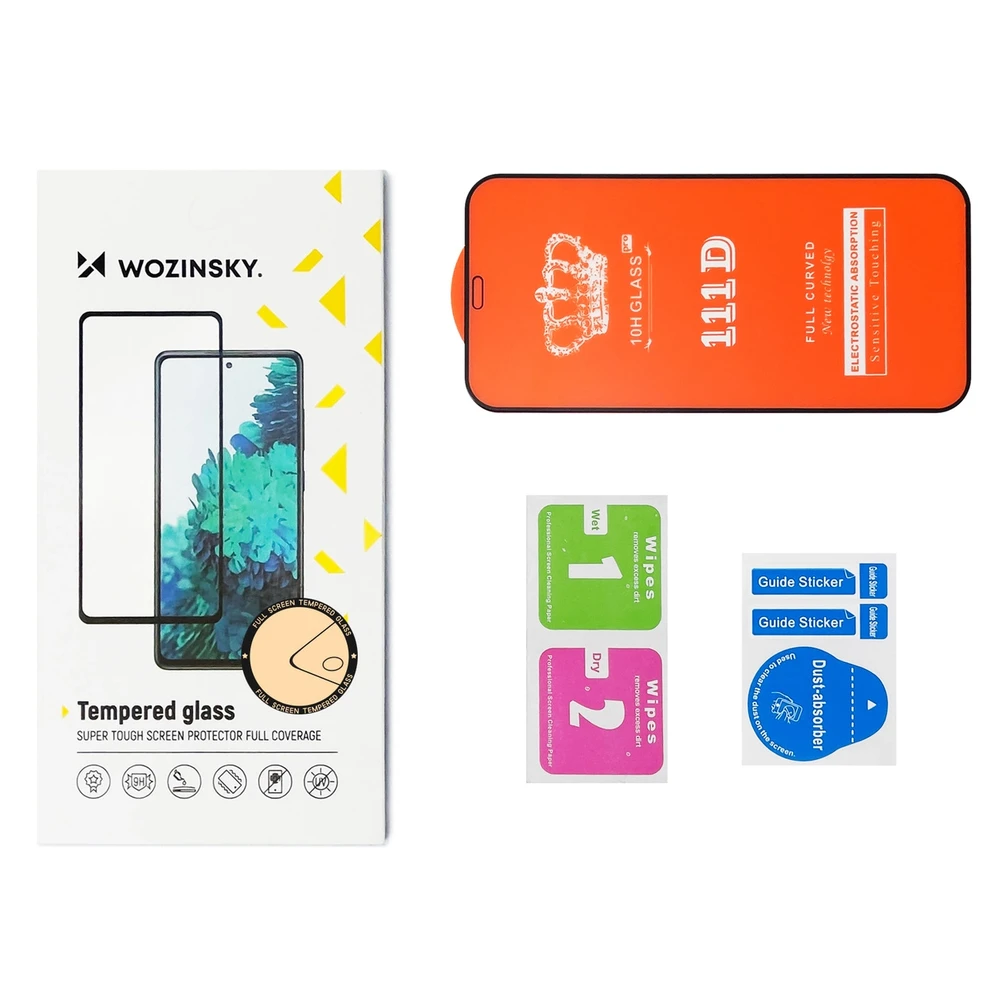 Wozinsky Full Glue Apsauginis stiklas Full Screen Xiaomi Redmi A1+ 9H with Juodas Frame