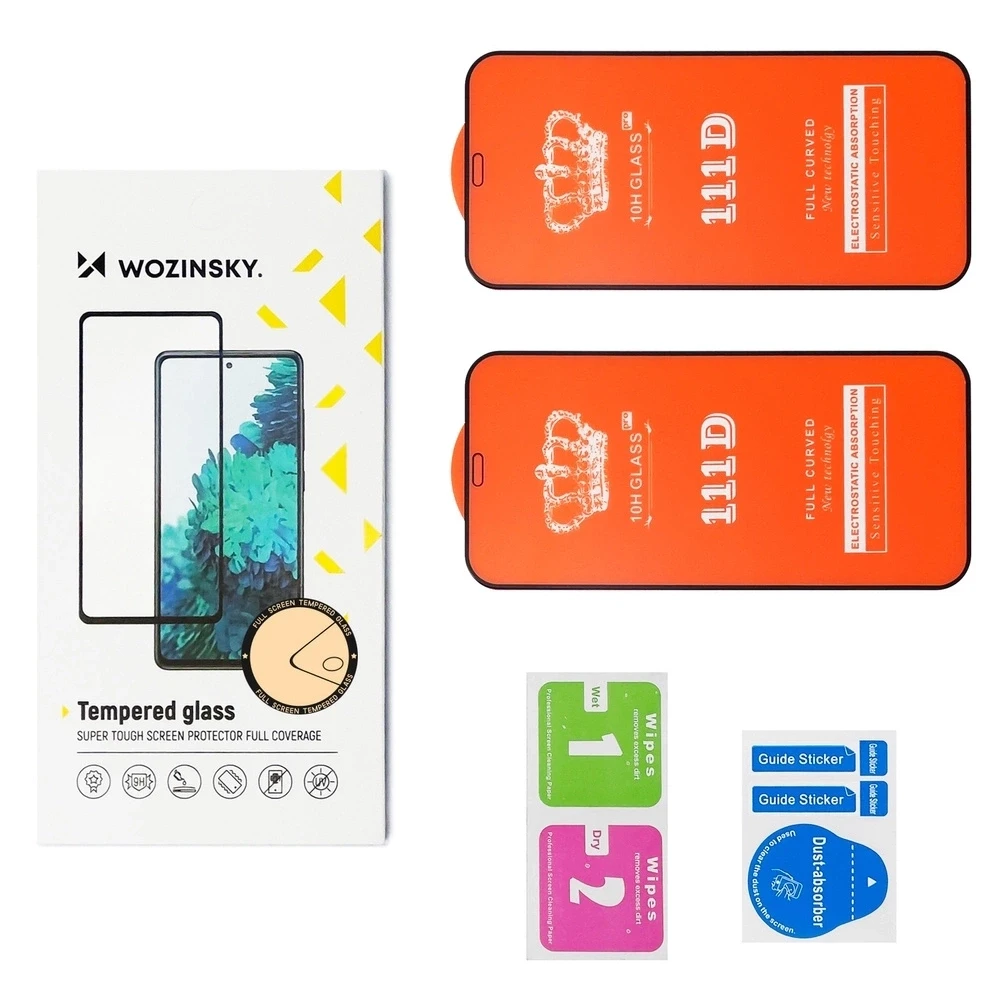 Wozinsky Full Glue Apsauginis stiklas for Xiaomi Redmi 14C 5G, 2-pack