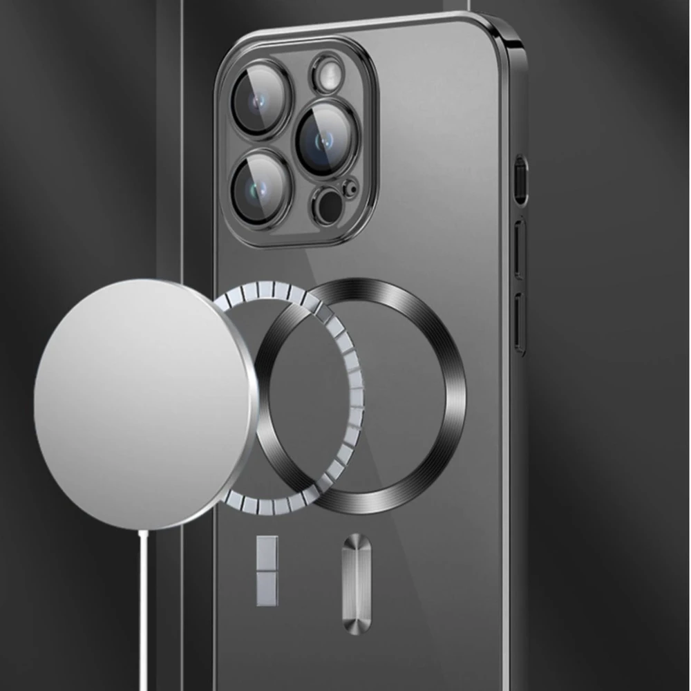 Dėklas Wozinsky Electroplated Magsafe Samsung Galaxy S24 FE – dėkals telefonui aukso spalvos
