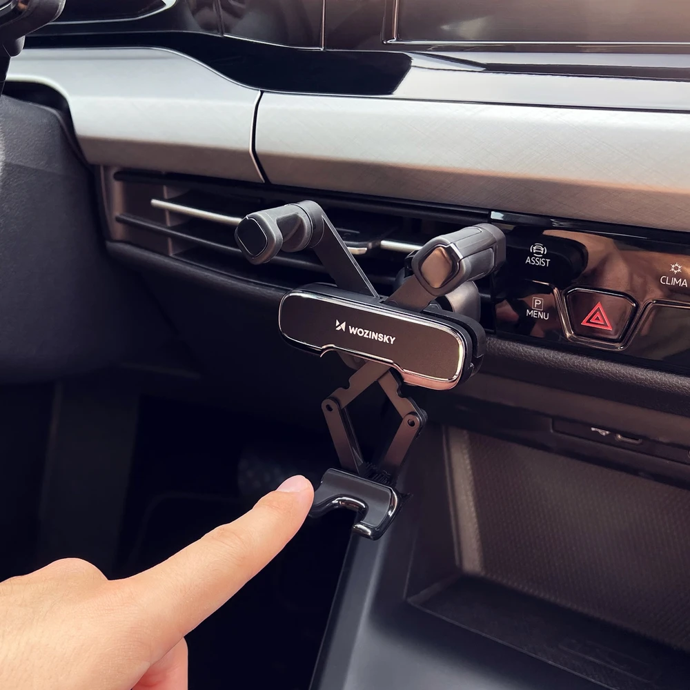 Wozinsky gravitacinis telefono laikiklis automobiliui juodos spalvos (WCHBK7)
