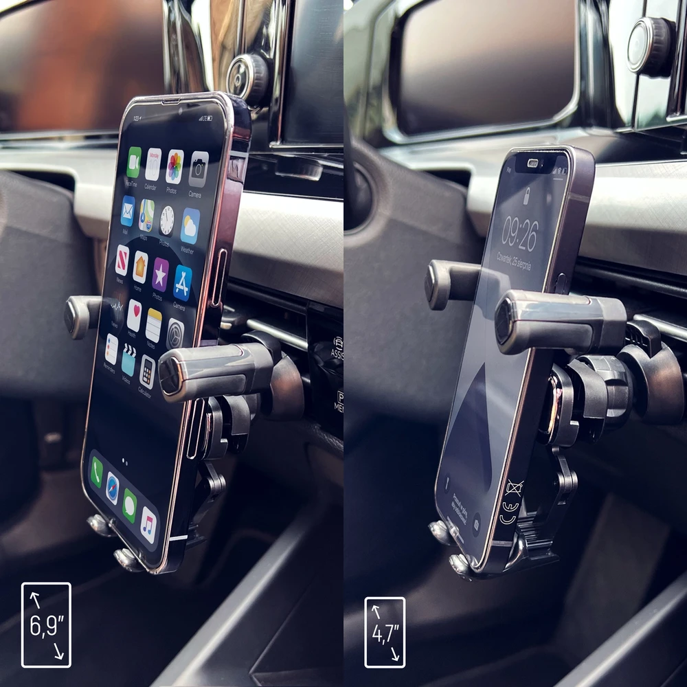 Wozinsky gravitacinis telefono laikiklis automobiliui juodos spalvos (WCHBK7)