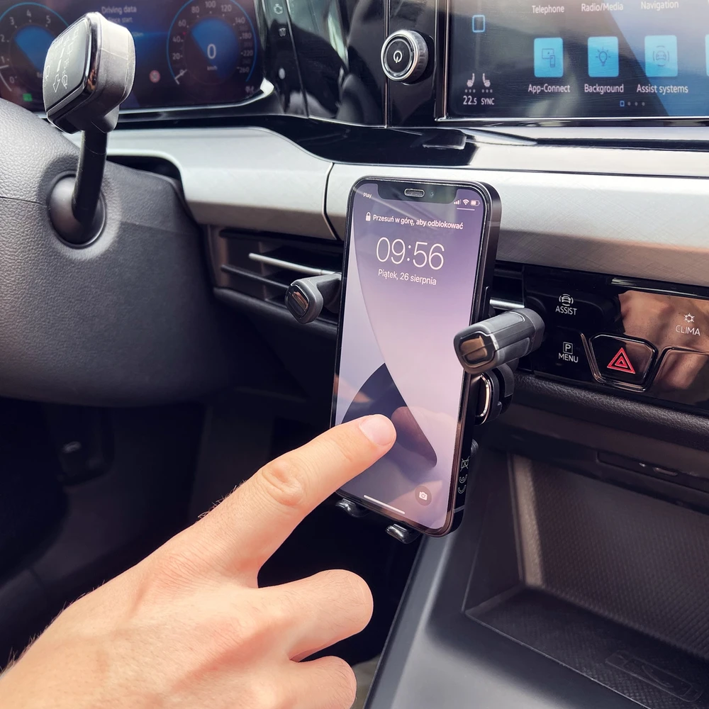 Wozinsky gravitacinis telefono laikiklis automobiliui juodos spalvos (WCHBK7)