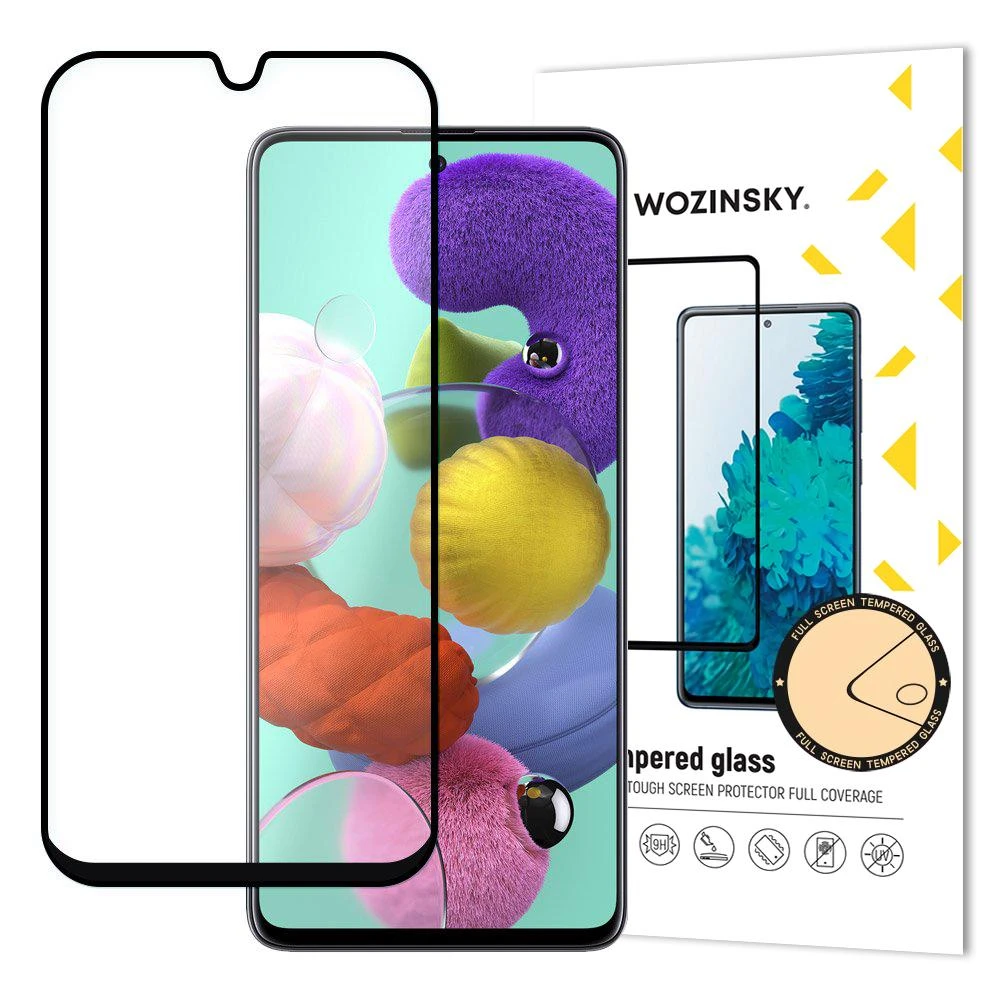 LCD apsauginis stikliukas Wozinsky 5D pritaikytas dėklui Samsung A515 A51/G780 S20 FE juodas