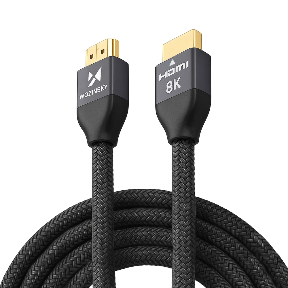 Wozinsky kabelis HDMI 2.1 8K 60 Hz 48 Gbps / 4K 120 Hz / 2K 144 Hz 5 m Sidabrinis (WHDMI-50)