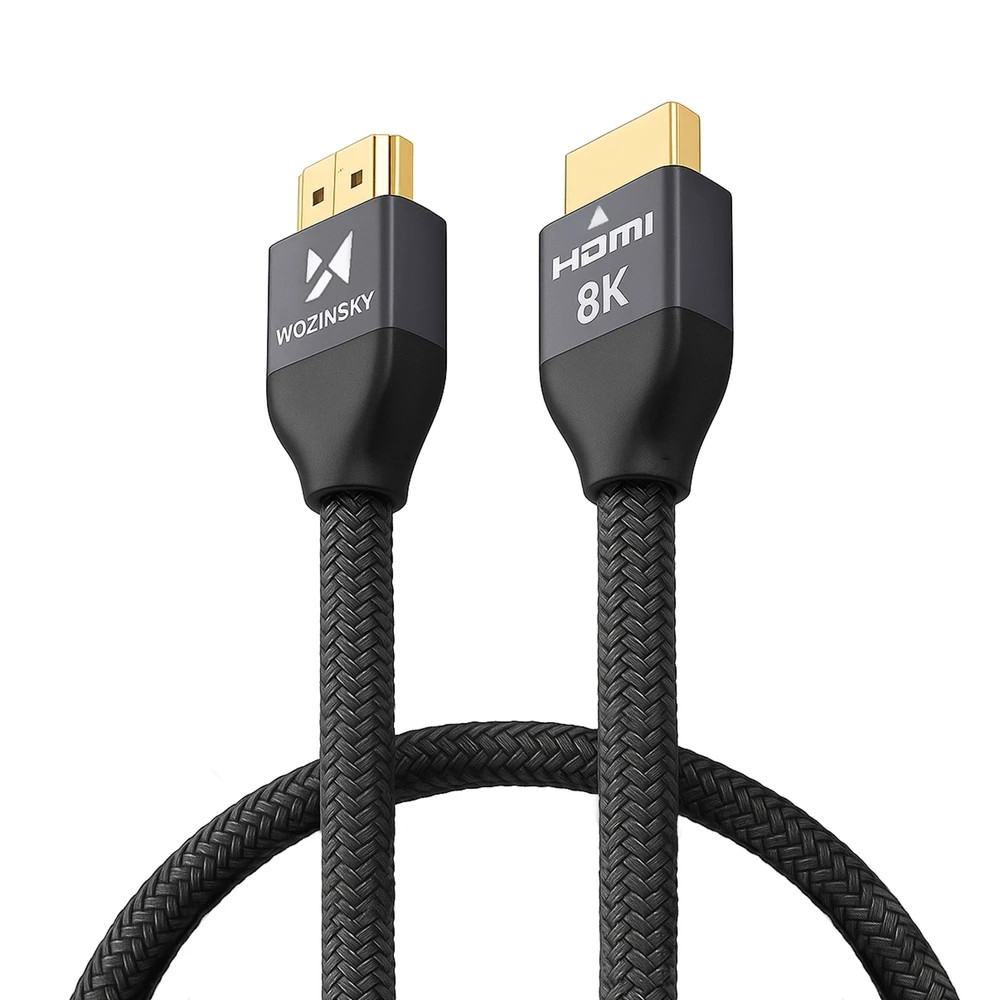Wozinsky kabelis HDMI 2.1 8K 60 Hz 48 Gbps / 4K 120 Hz / 2K 144 Hz 1 m sidabrinis (WHDMI-10)