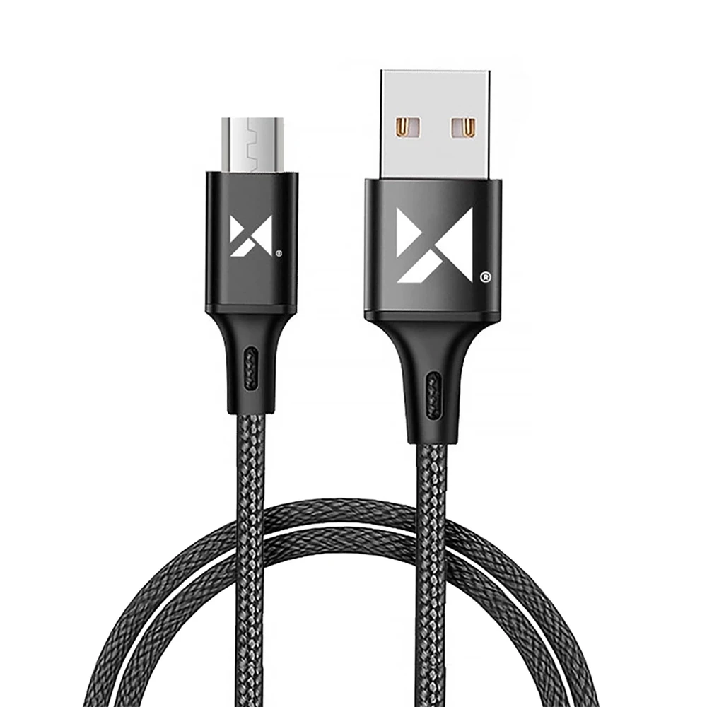 Wozinsky kabelis USB – microUSB 2,4A 1m juodos spalvos (WUC-M1B)