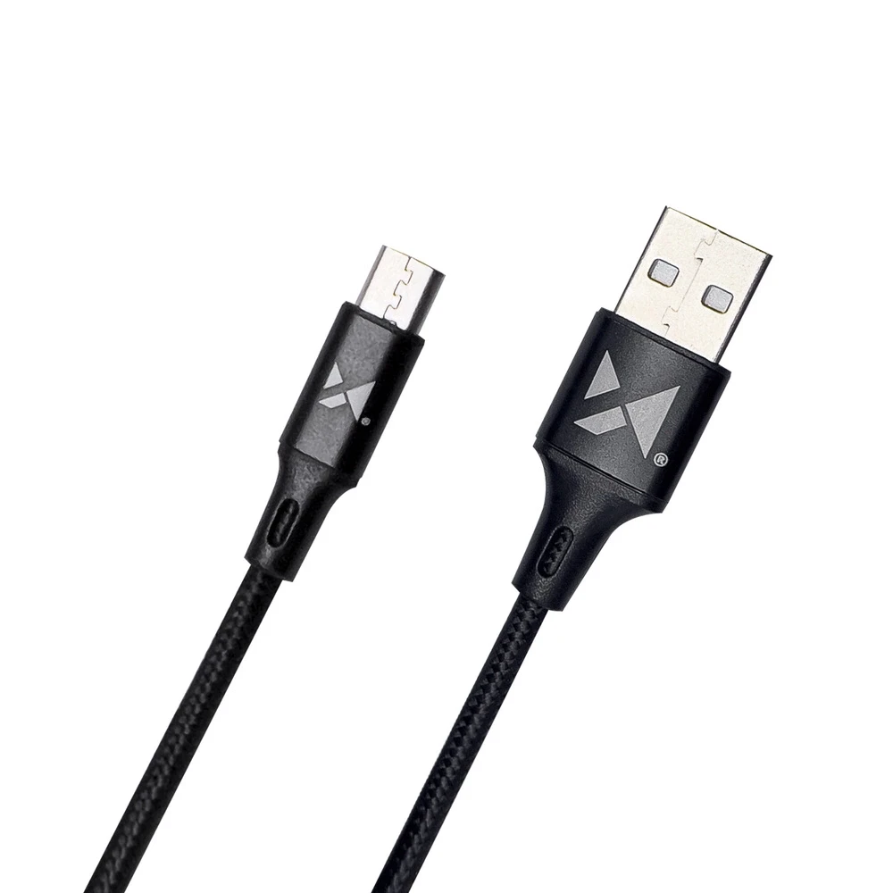 Wozinsky kabelis USB – microUSB 2,4A 1m juodos spalvos (WUC-M1B)