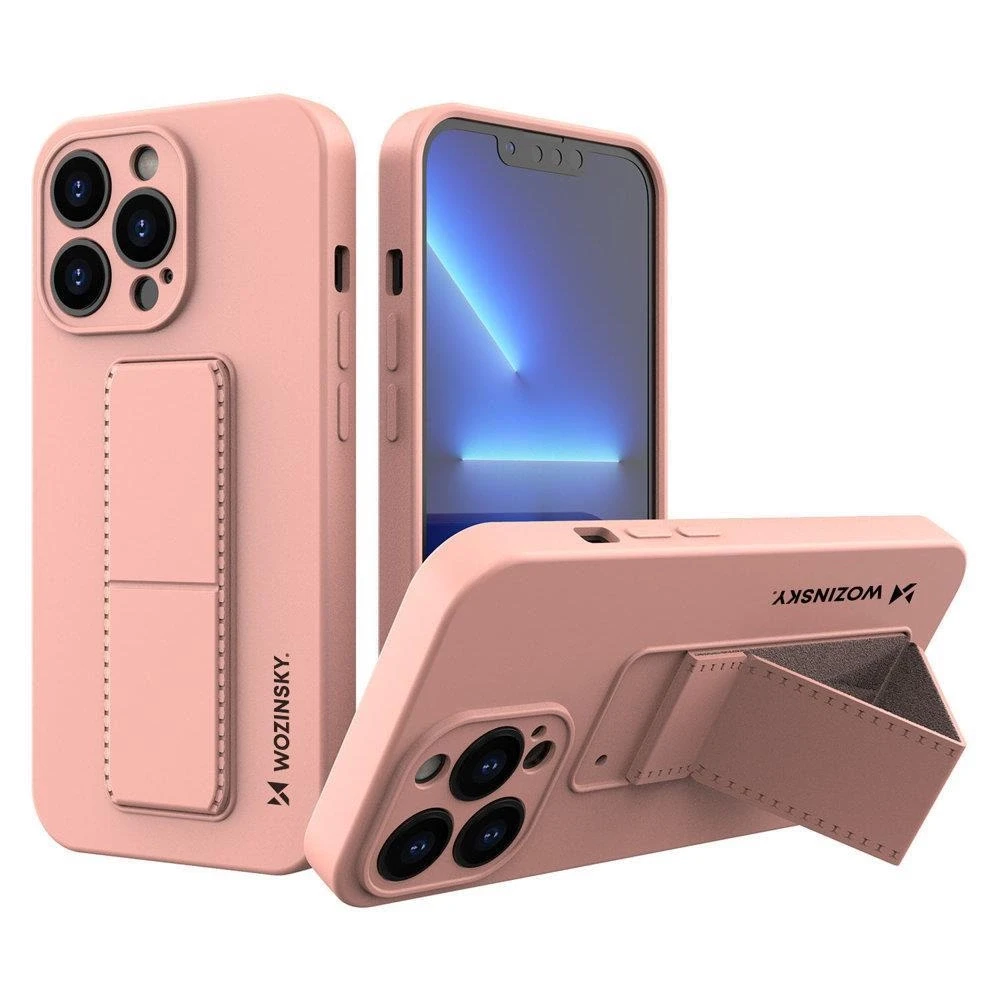 Wozinsky Kickstand dėklas skirtas iPhone 13 mini, rožinis