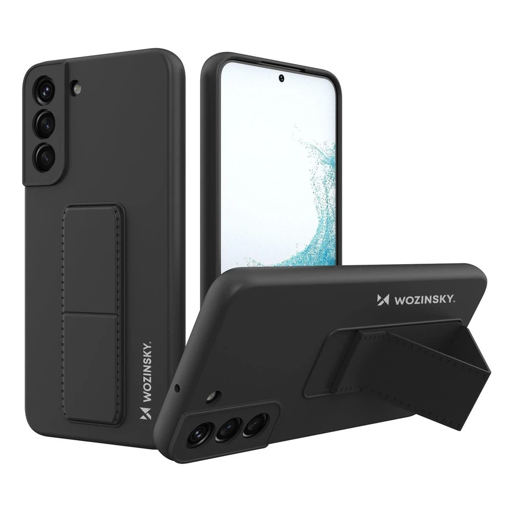 Wozinsky Kickstand dėklas skirtas Samsung Galaxy S22 +, juodas