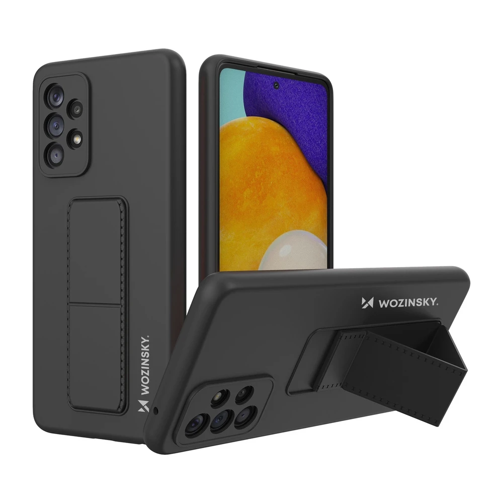 Wozinsky Kickstand dėklas skirtas Samsung Galaxy A73, juodas