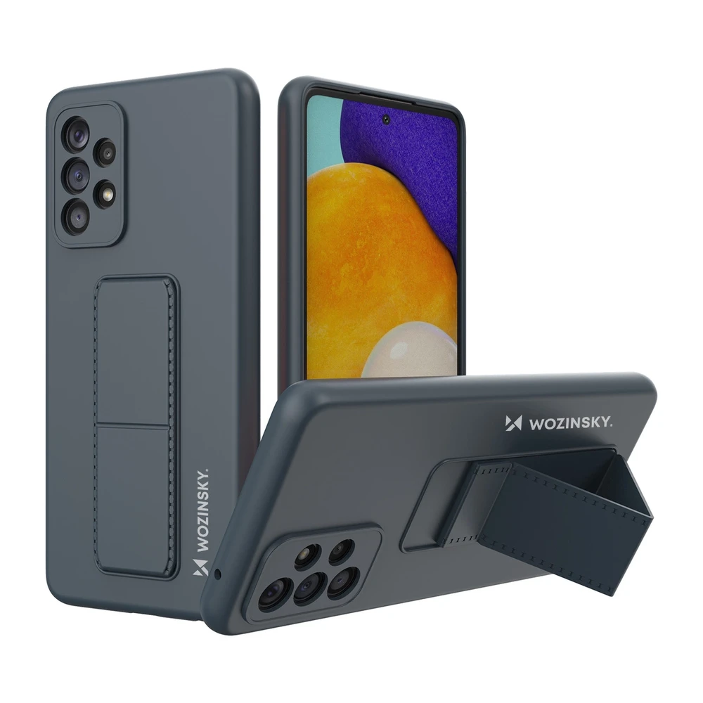 Wozinsky Kickstand dėklas skirtas Samsung Galaxy A73, tamsiai mėlynas