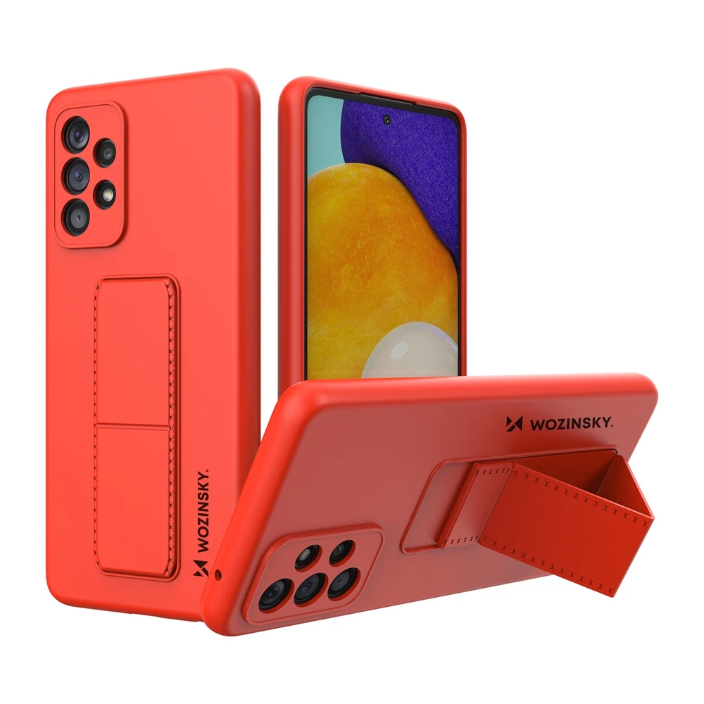 Wozinsky Kickstand dėklas skirtas Samsung Galaxy A73, raudonas