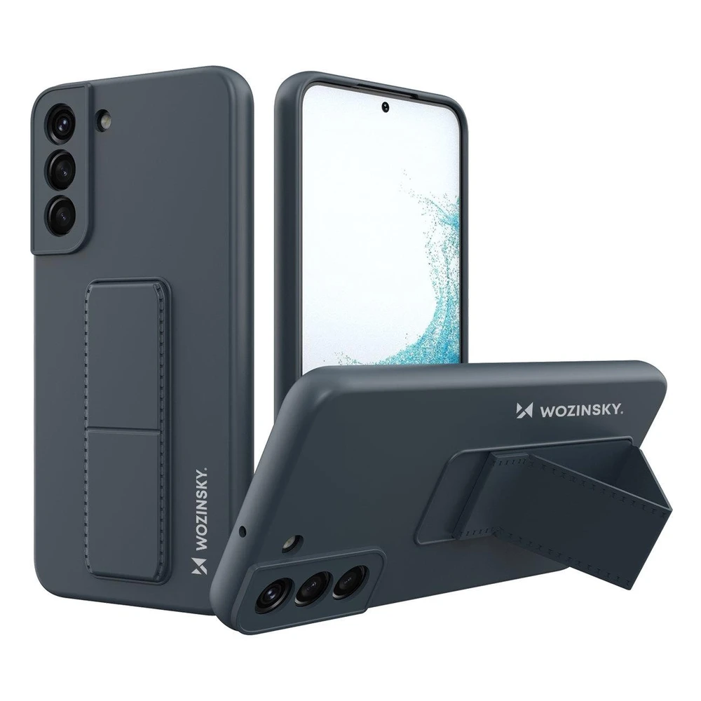 Wozinsky Kickstand dėklas skirtas Samsung Galaxy S22 +, tamsiai mėlynas