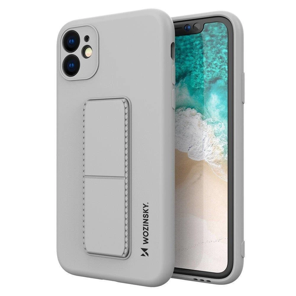 Wozinsky Kickstand dėklas skirtas Samsung Galaxy A22 4G, pilkas