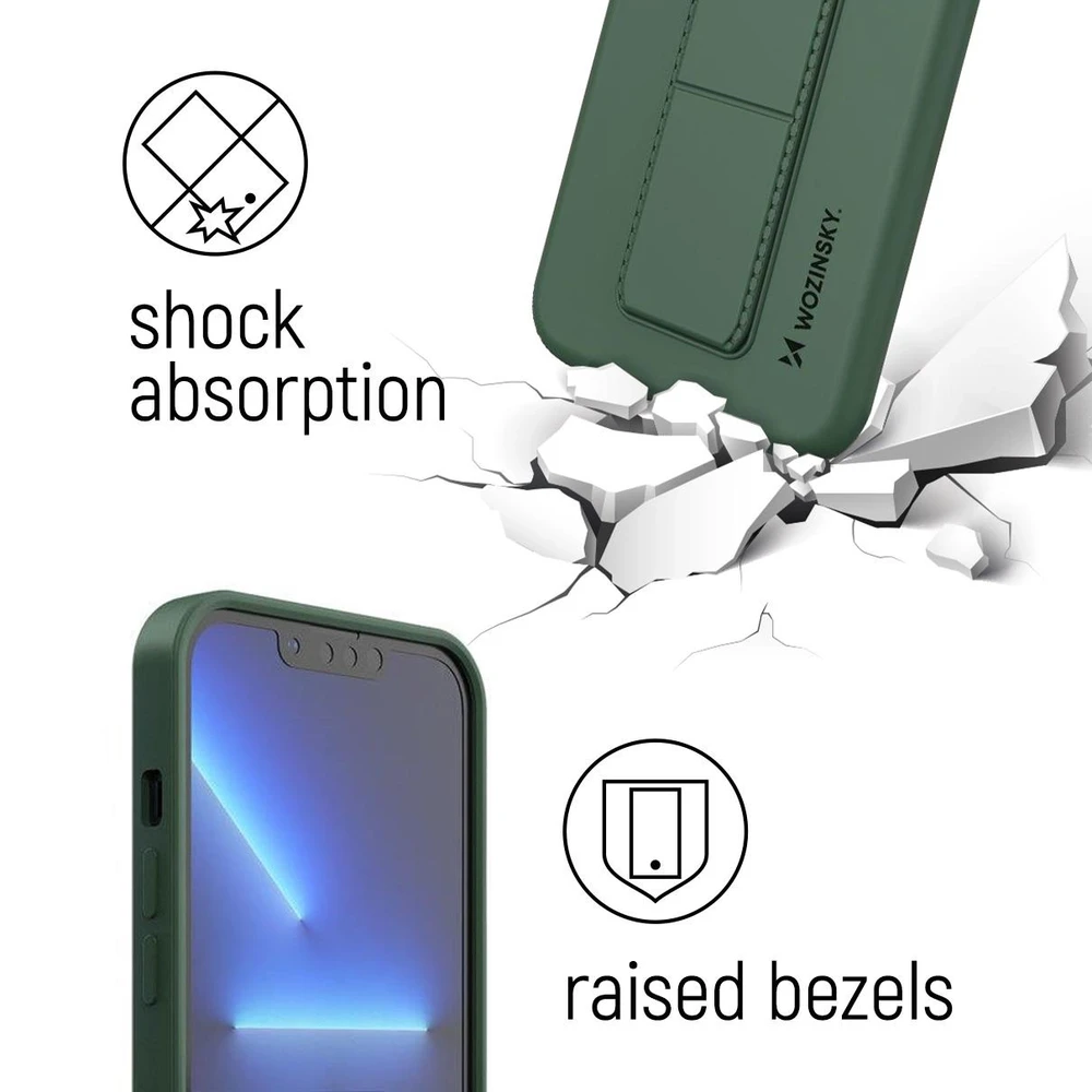 Wozinsky Kickstand dėklas skirtas Samsung Galaxy A32 4G, šviesiai mėlynas