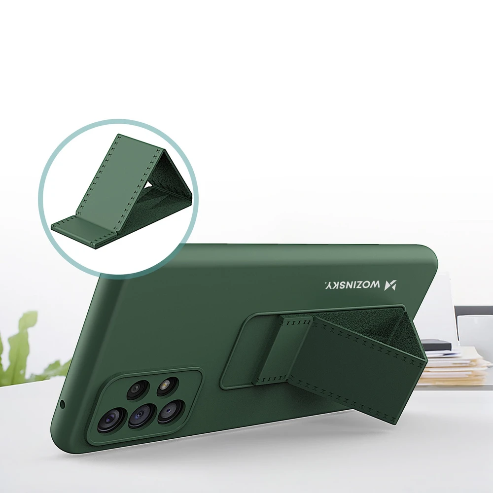 Wozinsky Kickstand dėklas skirtas Samsung Galaxy A73, raudonas