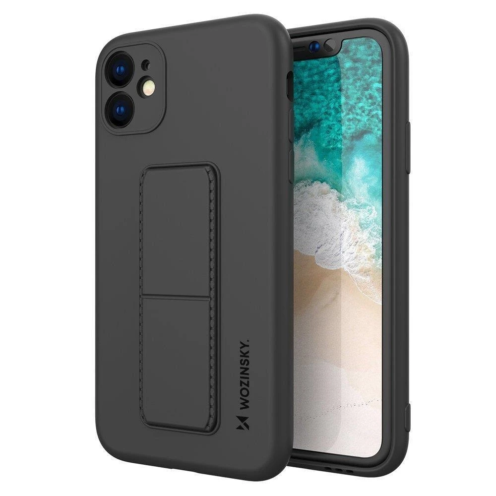 Wozinsky Kickstand dėklas skirtas Samsung Galaxy A22 4G, juodas